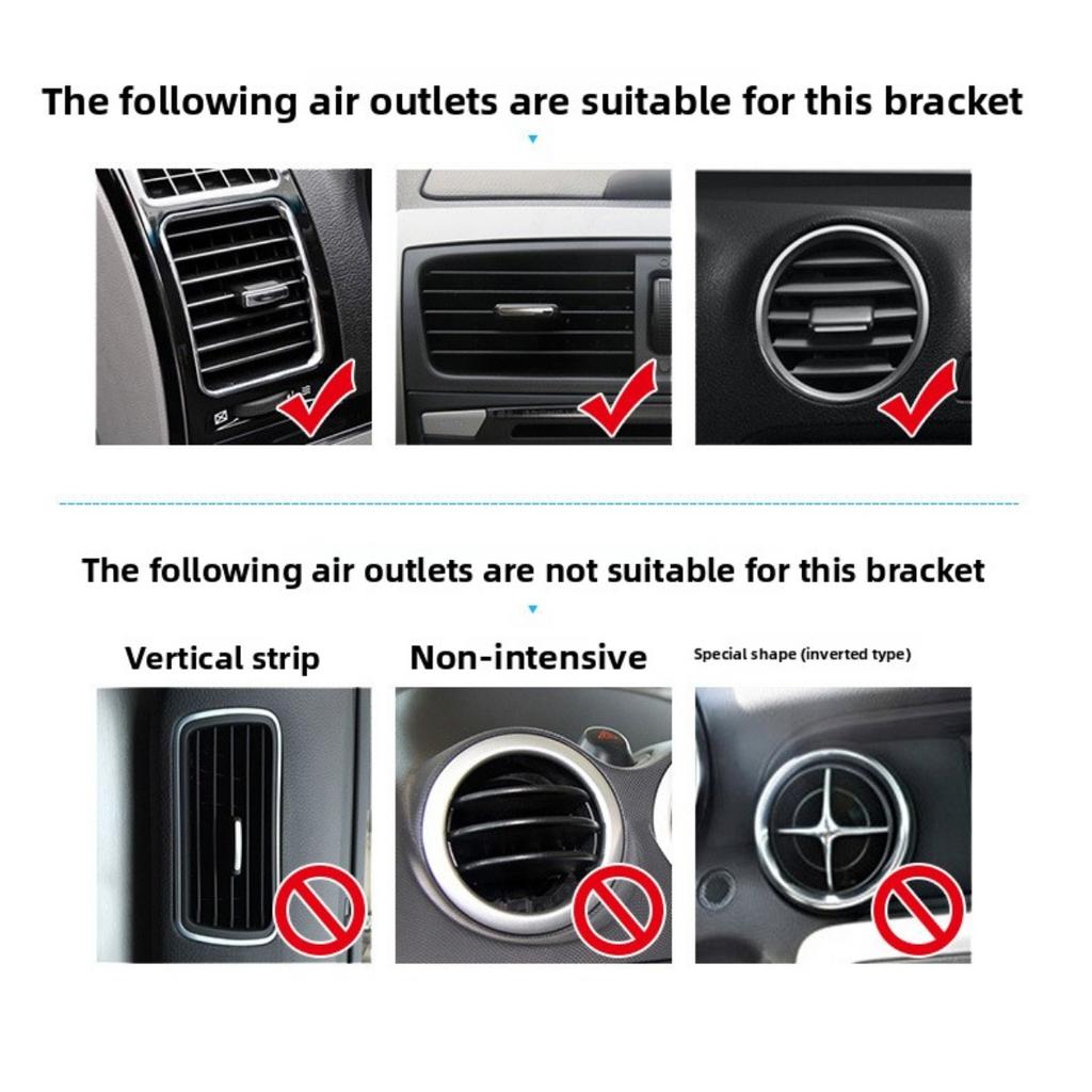 Car Navigation Bracket, Car Phone Holder, Suction Cup, Air Outlet, Multifunctional Phone Holder, Car Phone Holder
