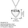 Stainless Steel Necklaces Ornate Luxuries Heart Pendant Chain New Senior Necklace For Women Jewellery Wedding Anniversary Gifts