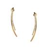 S Silver Needle High-end Sense Internet Celebrity Diamond Earrings, a Two-band Trendy New Stud Earrings Korean Ear Jewelry