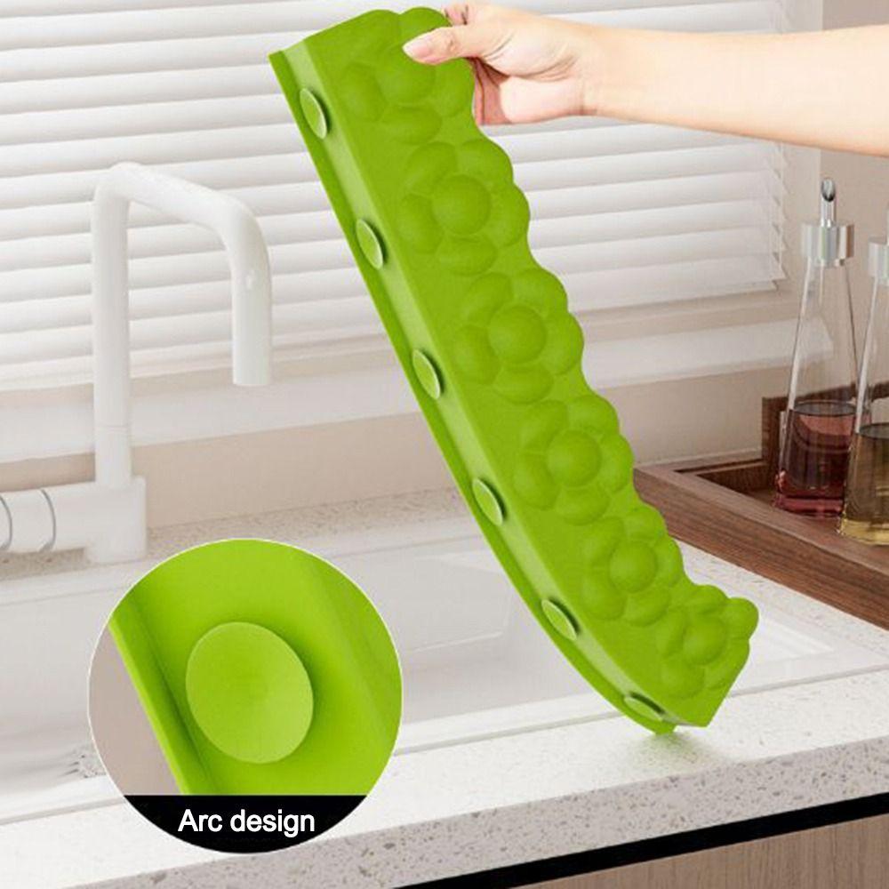 Plum Blossom Sink Backsplash Sink Water Barrier Strip Washbasin Partition Kitchen Splash Guard