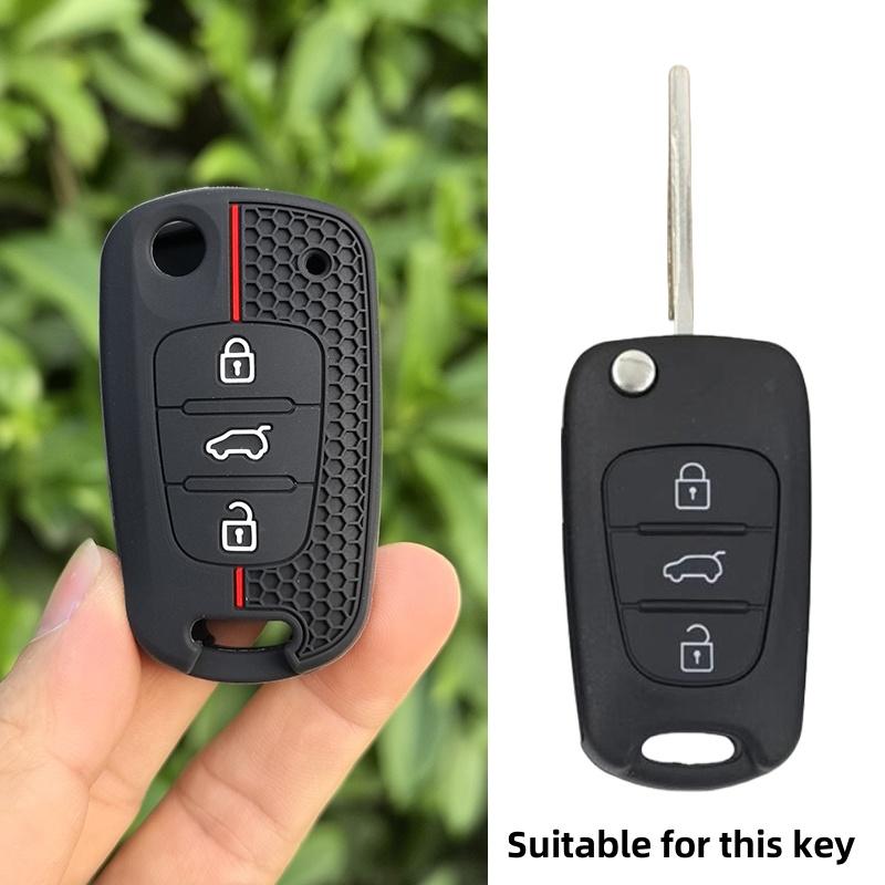 

Silicone For Hyundai i20 i30 ix20 ix25 ix35 Elantra Accent Car Key Case Cover For KIA Sportage Rio Soul Optima Ceed Pro K5 Pride