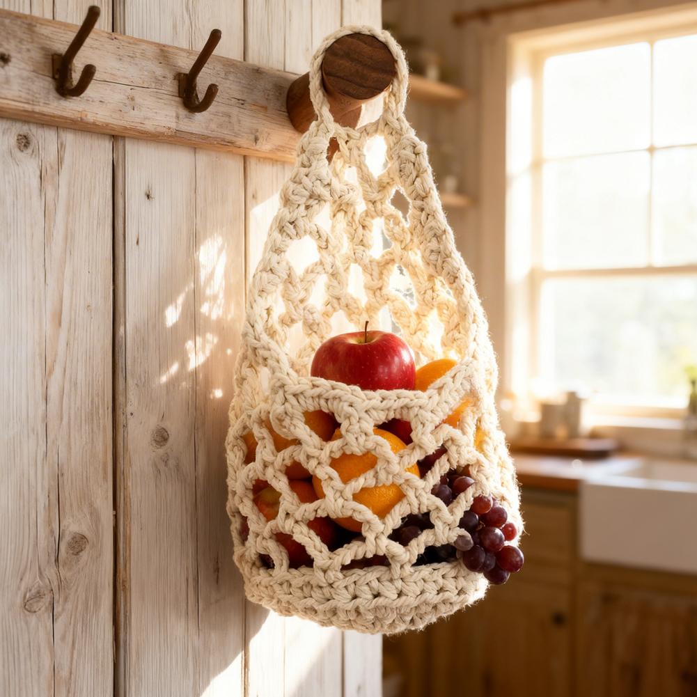 Macrame Plant Hanger Set Handwoven Cotton Rope Hanging Planter with Hooks Boho Indoor Decor Plant Holder Gift for Plant Lovers