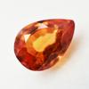 11.90 Ct Natural Loose Gemstone Orange Sapphire Pear Cut   Earring Size
