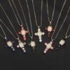 Funkelndes Jungfrau-Kreuz Halskette Verstellbare Jungfrau-Kreuz Halskette Schmuck Personalisierte Halskette Ornament