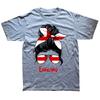 Lustiges England Englisches Mädchen Britische Frau Flagge T-Shirts Herren Damen Mode Lässiges T-Shirt 100% Baumwolle Locker Übergröße T-Shirt