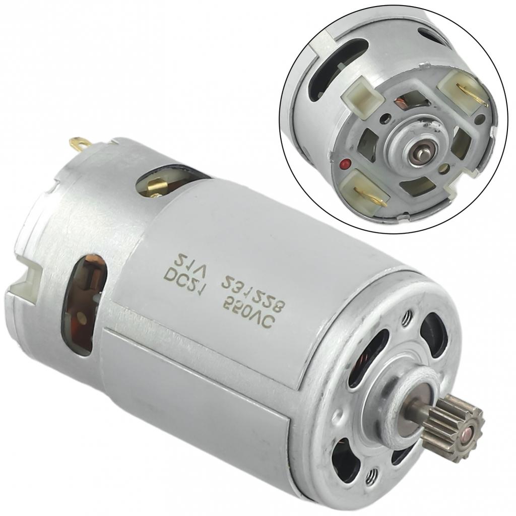 Vysokovýkonný V DC Motor Nízky Hluk Kovový 12 Zubový DC Motor 21V Dvojrýchlostný