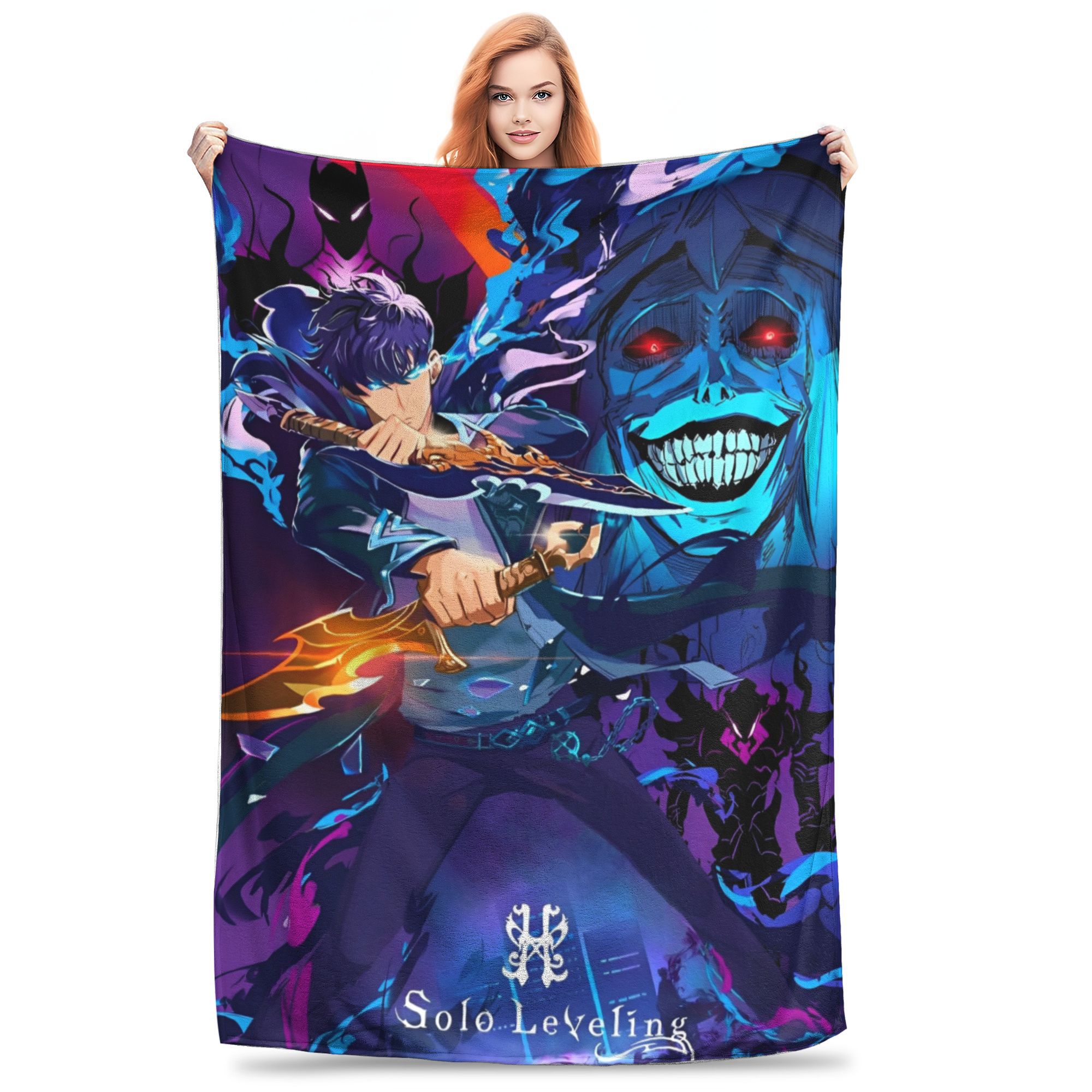 

Anime Yu Gi Oh Card Blanket Cartoon Blue Eyes White Dragon Flannel Funny Soft Throw Blankets for Home Restaurant Decoration 75x100cm (30x40inch)