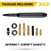 1Set Car Short Bullet Antenna Mast Radio 5.7Inch Black Aluminum For Motorcycles Cars Street Rods Car Accessories