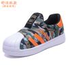 Shell head classmate spring and autumn mesh girls casual shoes one pedal children's sports shoes soft-soled baby boys shoes