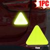 1-10Pcs Reflective Stickers Night Light Safety and Warning Triangle Reflector Rear Light Sign Strips Auto Exterior Accessories