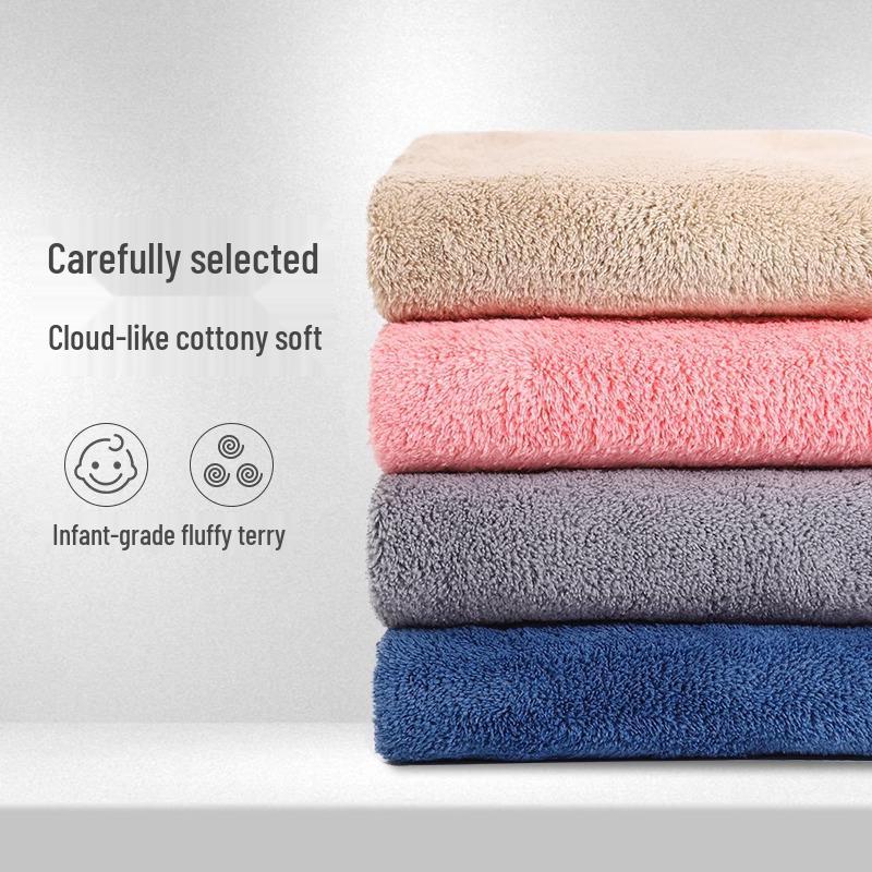 Quick-Drying Absorbent Coral Fleece Towel: Soft, Lint-Free Bath, Face, and Hair Towel