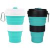 550ml Lightweight to Carry Folding Cup Mountaineering Camping Biking Athletic Multi-Purpose Coffee Cold Drink Retractable Drinkware Mug