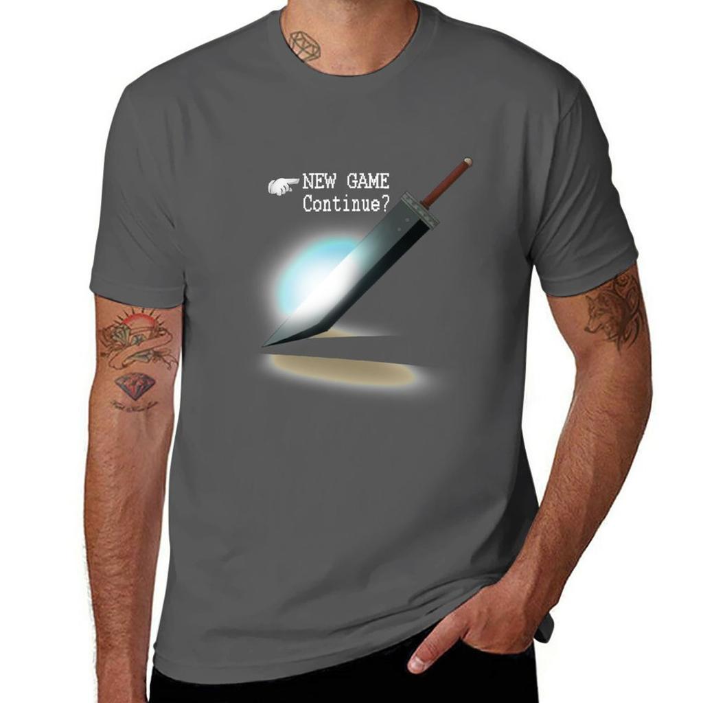 New Game  Continue TShirt summer tops quickdrying Mens t shirts