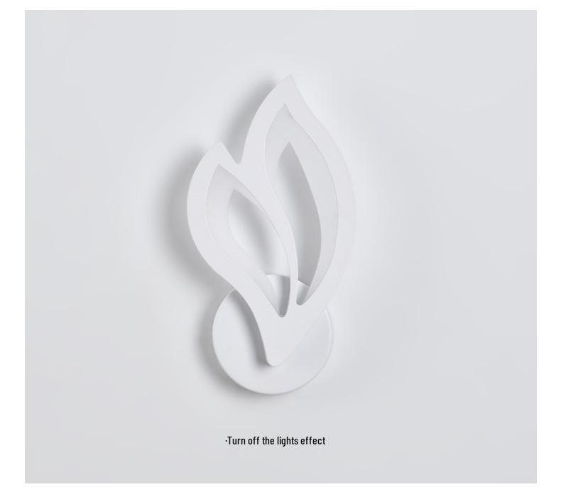 Modern Minimalist Wrought Iron Acrylic LED Wall Lamp for Bedside and Staircase Decoration
