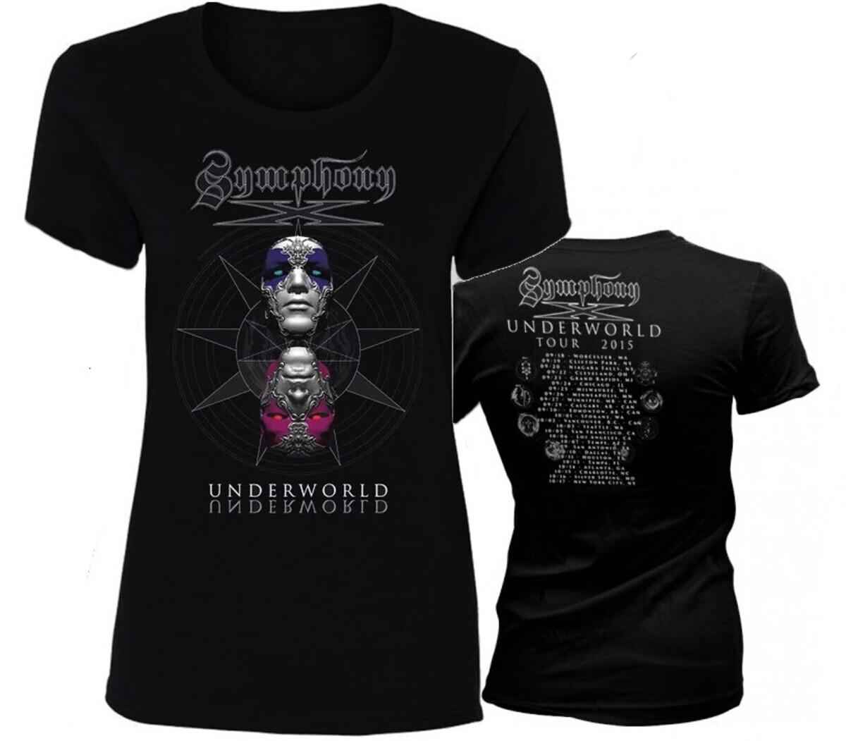 SYMPHONY X cd cv UNDERWORLD MASKS Official BABYDOLL Tour SHIRT LG New OOP divine XXXXL