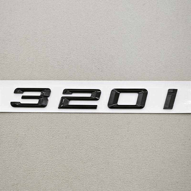 3D ABS Černé Logo Písmen Značka na Kufr 320i 325i 330i Nálepka Znak pro BMW Řady 3 320i 325i 330i 318i Označení Zadní Části