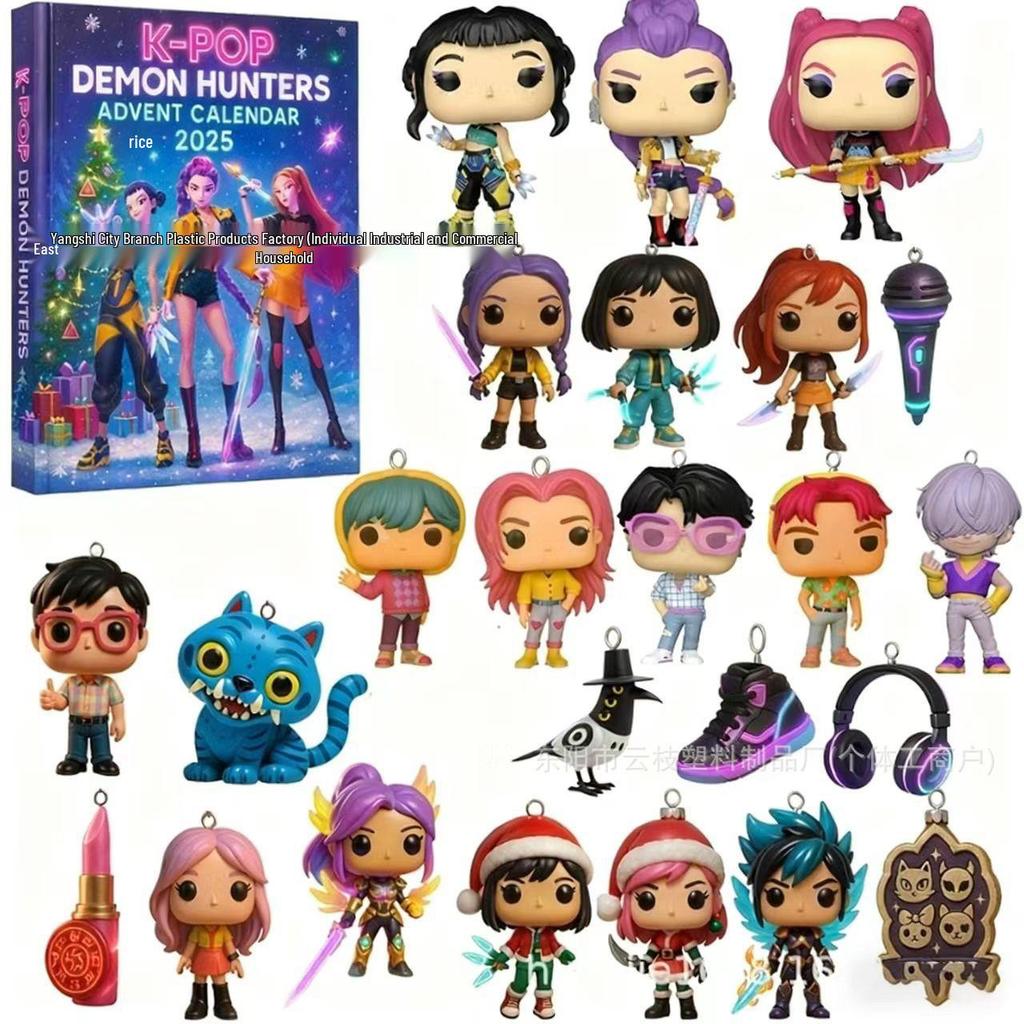 New K-pop Blackpink Devil Hunter Christmas Tree Decoration Acrylic Pendant Blind Box
