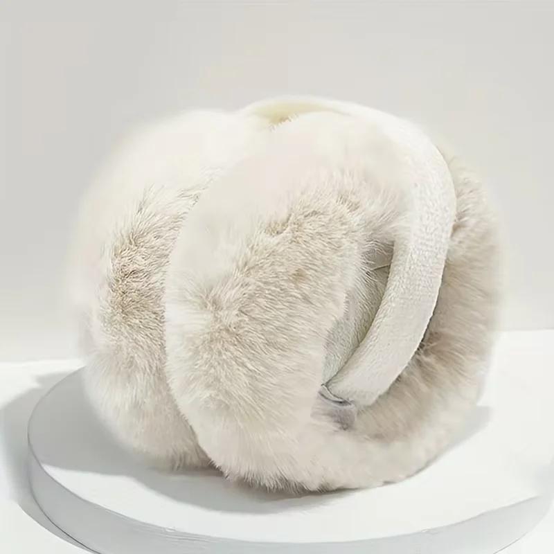 Warm Plush Earmuffs for Winter – Soft Ear Covers with Earflap Design for Men Women Outdoor Cold Weather Protection