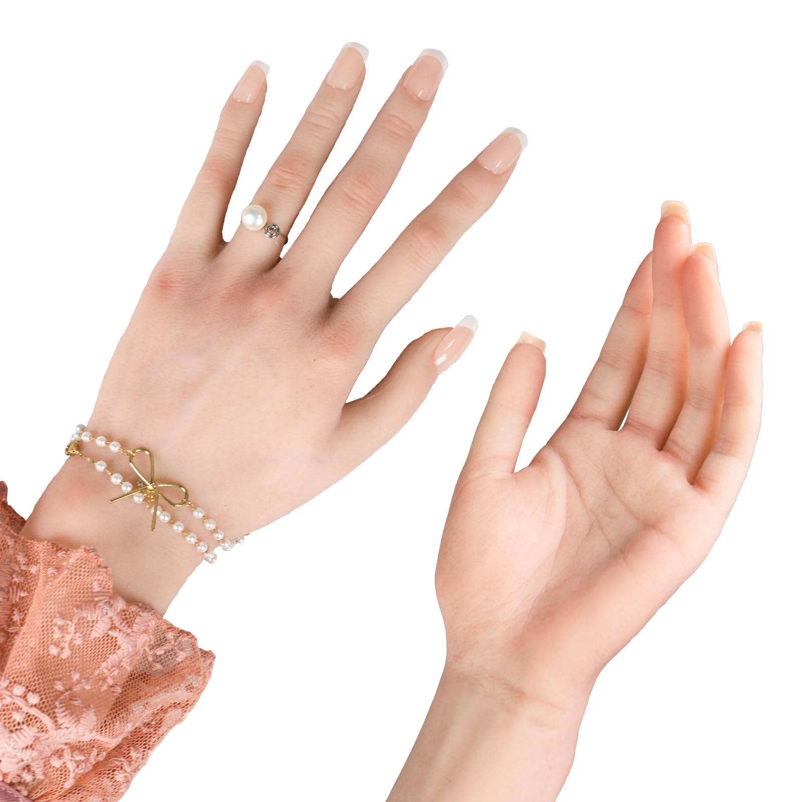 SILIFEELER Hand Model, Silicone Hand, Female Hand, Realistic Hand, Drawing Hand, Painting Model, Hand Torso, Jewelry, Kira Yoshikage Mannequin, Cospla