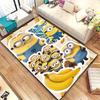 Minions Themed Round Rug Cartoon Flannel Carpet Non-Skid Floor Mat Children Playroom Bedroom Home Decor