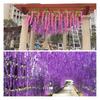10Pcs Artificial Wisteria Vine Indoor Outdoor Wall Hanging Fake Flower Garland Home Wedding Party Festival Simulated Floral Decoration