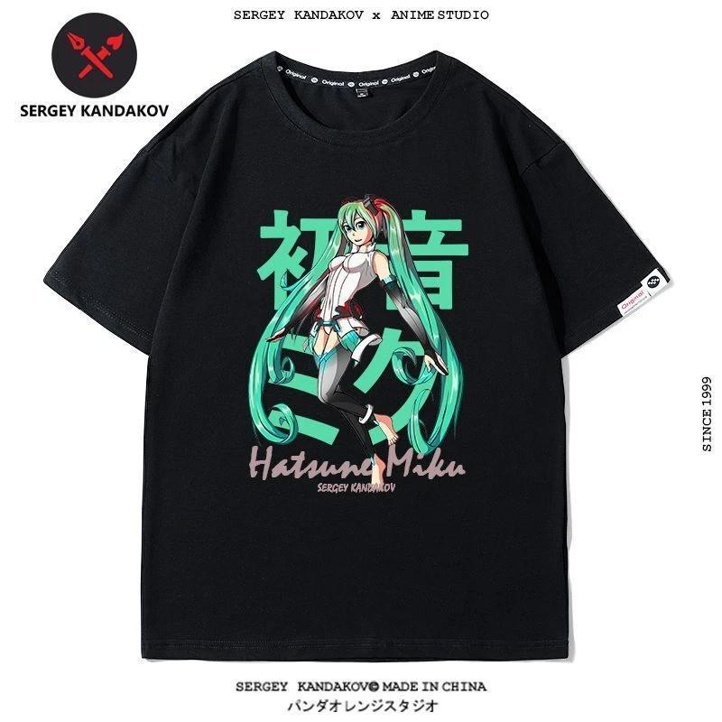 Miku Hatsune Cosplay Anime Manga T-Shirt Tee Undershirt Cotton 2XL