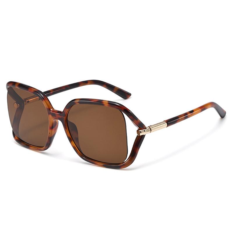 Ladies  Square Sunglasses Retro Leopard Print Glasses Punk Frame Goggles Fashionable Outdoor Casual Men s Sunglasses UV400