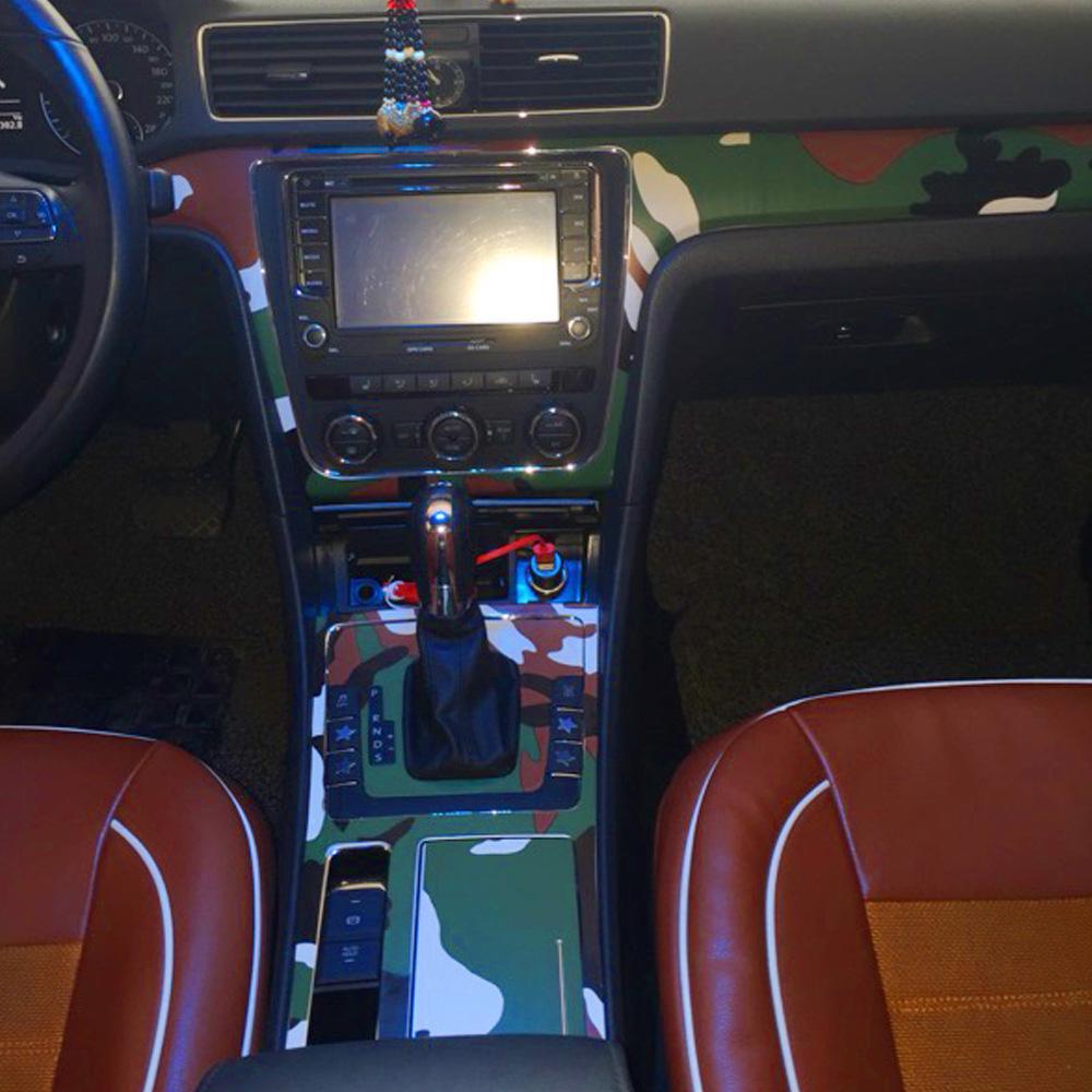 11-15 Passat Center Console Gear Carbon Fiber Wrap for Interior Modification