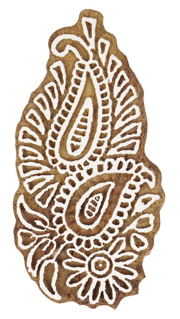 IBA Indianbeautifulart Textile Printing Block Asian Paisley Block Hand Carved Wooden Stamp Wood Block Printing