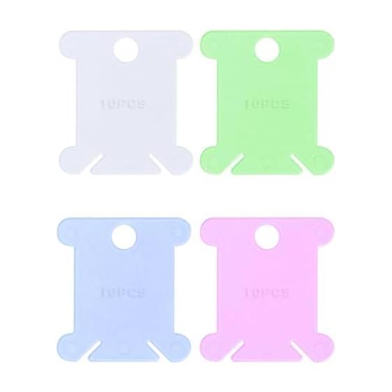 Embroidery Thread Winding Board Storage Thread Wrap Plastic Thread Winding Clip Large Capacity Thread Winding Board for Winding and Organizing DIY