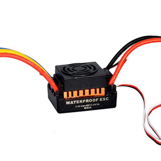 Waterproof 12-slot 4-pole ESC High Torque 5.5V Brushless Motor for RC Car Truck