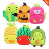 Adorable Cartoon Fruit Backpack for Kids Aged 2-4: Soft Plush Double Shoulder Design