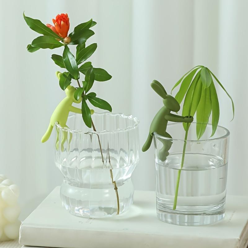 3pcs Cute Rabbit Plant Stakes - Durable Plastic Garden Markers for Indoor Herbs, Outdoor Flowers & Fairy Gardens