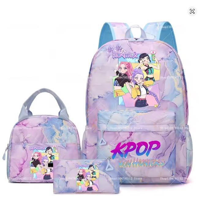 Kpopn Witch Hunter Backpack Elementary School School Style School Bag Travel Backpack Three-Piece Set