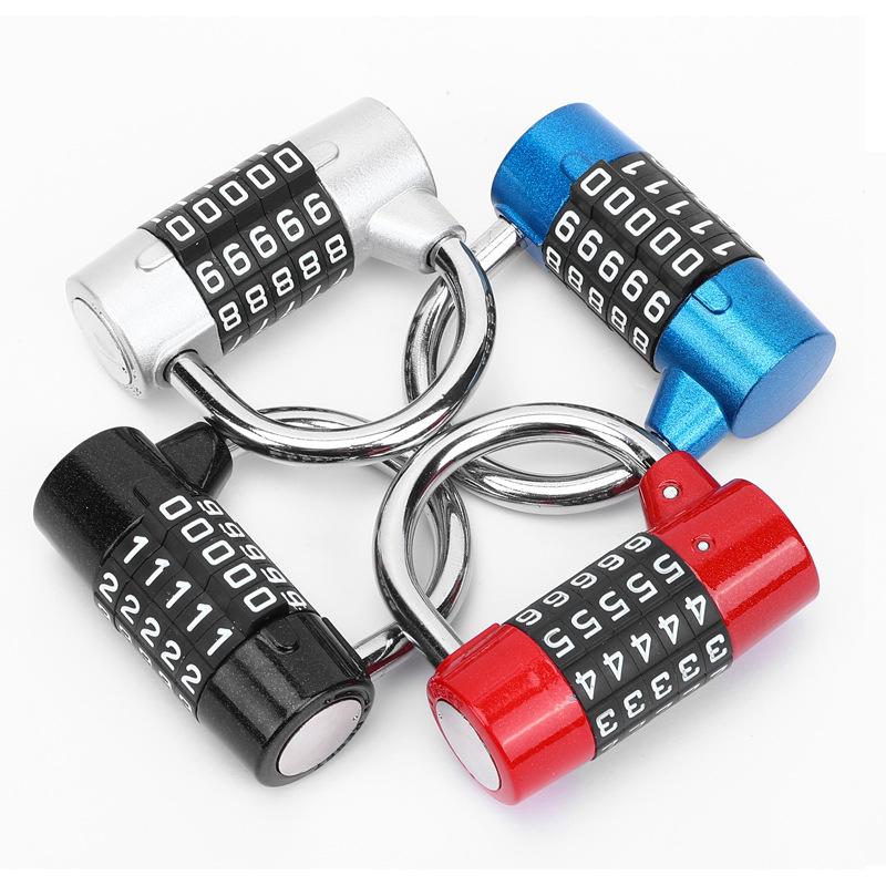 Oversized 5-Digit Combination Padlock for Gym Locker Cabinet or Toolbox