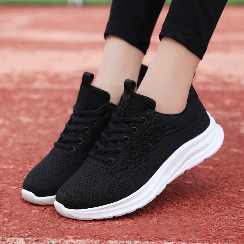 Summer versatile women's shoes sports shoes soft sole light non-slip student running shoes mesh breathable travel casual shoes women