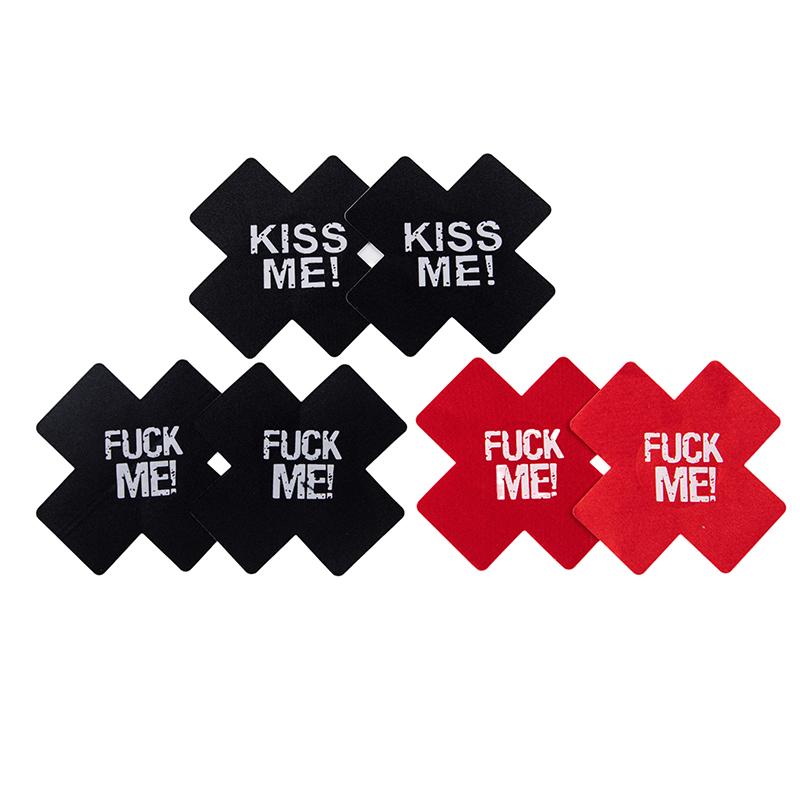 Body Jewelry Women Nipple Sticker Cross Nipple Cover White Rose Black Nipple Ring  Jewelry Disposable Pasties Covers