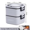 316 Stainless Steel Insulated Bento Lunch Box, Microwaveable Meal Container for Office Workers