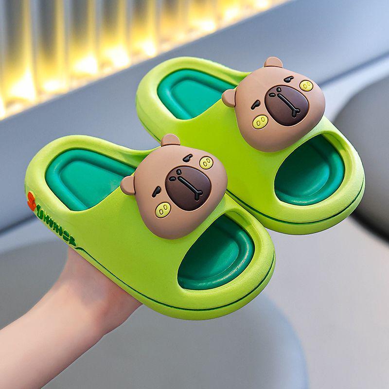 Eco-friendly Capybara Sandals for Men, Women & Kids - Soft, Non-Slip Indoor/Outdoor Wear 36-37