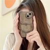 3D Cartoon Little Bear Transparent Anti-Fall Phone Case for iPhone 11/12/13/14/15/16 PROMAX