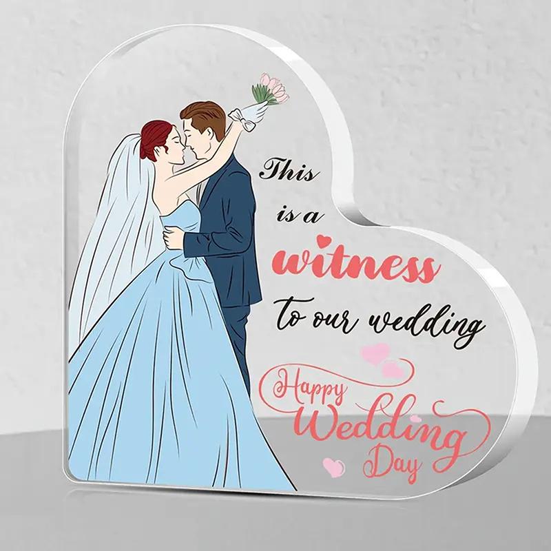 

2D Flat Transparent Heart Shaped Acrylic Decorative Plaque Ornaments Birthday Gift For Happy Mother S Day Memorial Gifts