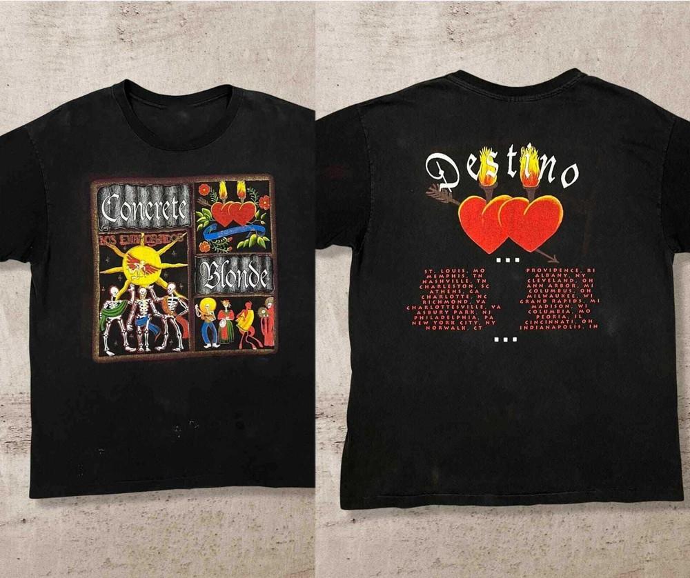 New CONCRETE BLONDE DESTINO TOUR 1993  Christmas Gift Unisex S-5XL Shirt BS285 Unisex T-Shirt XXXXL