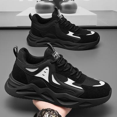 Frühlings Herrenschuhe neue atmungsaktive Mesh-Schuhe Herren Sportschuhe trendige vielseitige Plateau Freizeitschuhe Dad Shoes