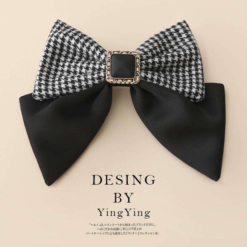 Fashion Sense Hair Bow Clips Temperament Black Hair Clip Cute Trendy Girls Hair Accessories 2025
