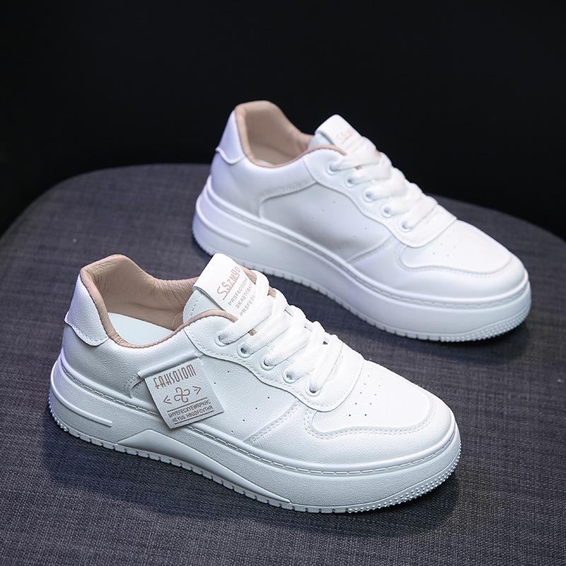 

Белые туфли для студенток, модная осенняя новая платформа, увеличивающая рост, дышащая повседневная обувь 40