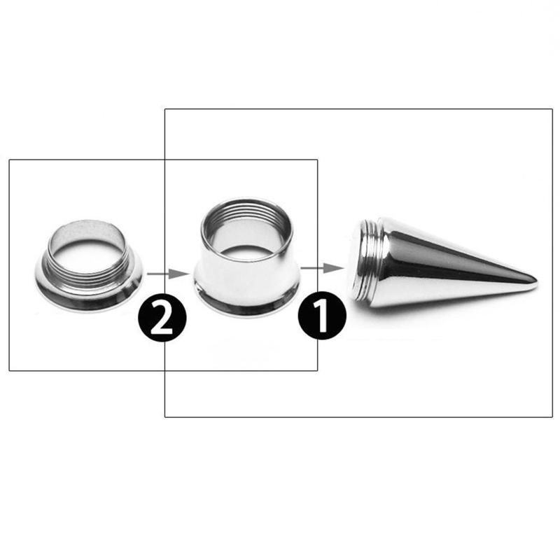 6Pcs Stainless Steel Ear Gauge Stretching Kit Plug Taper Insertion Pin for Ear Tongue Stretcher Piercing Stretching Tool