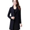 2025 Autumn/Winter Women's Mid-Length Wool Coat – Elegant Waist-Cinched Style
