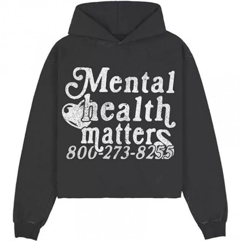 Winter Retro Streetwear Hooded Sweatshirt Young Unisex Women Printed Loose Fit Pullover