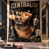 Wall Hanging Tapestry,Central Cee Printed Fabric Backdrop For Dorm Room Party Decoration