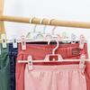 5 szt. Domowy Regulowany Bezszwowy Wieszak na Spodnie Klips do Suszenia na Balkonie Klips do Przechowywania Spodni w Szafie Zapobiegający Zmarszczkom Spodni